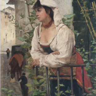 Giovanni Fattori, Ciociara (ritratto di Amalia Nollemberg) 1881 ca. Olio su tela