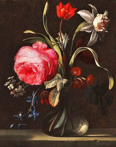 Simon Verelst ( 1644-1721) Flowers in a Vase 1669