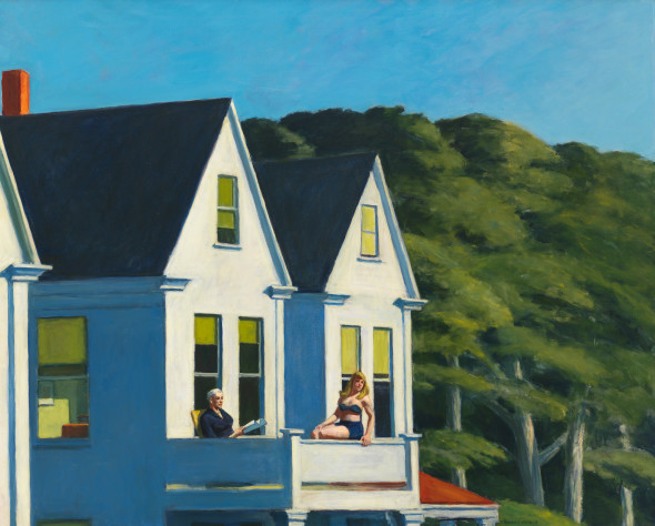 Edward Hopper (1882 1967) Second Story Sunlight 1960 Oil on canvas, 102,1x127,3 cm Whitney Museum of American Art, New York; purchase,with funds from the Friends of the  Whitney Museum of American Art © Whitney Museum of American Art, N.Y.