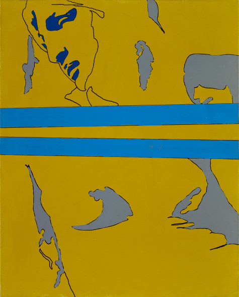 13.Tano Festa, Michelangelo, 1967, smalto su tela, cm 81×65, Milano, Collezione Intesa Sanpaolo, Gallerie d’Italia, Piazza Scala                                                          © Tano Festa by SIAE 2015