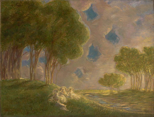 Gaetano Previati, Paesaggio (1905 circa)