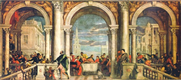 Paolo Veronese, Convito in Casa Levi, 1573, Gallerie dell'Accademia Venezia.