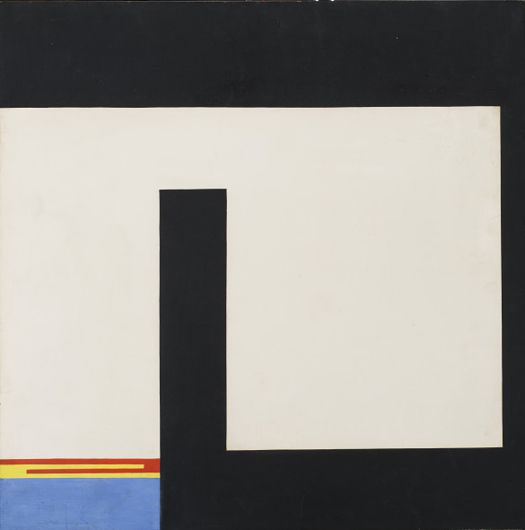 Bruno Munari “Negativo-positivo” 1951 olio su tavola, cm 60×60 