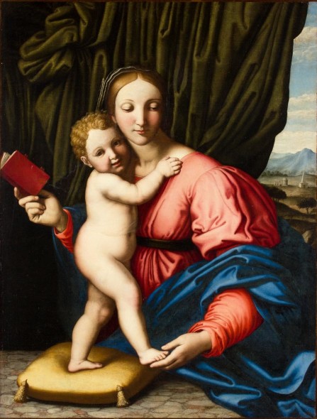 Madonna con Bambino - Giovanbattista Salvi detto il Sassoferrato - olio su tela, cm 100x75 