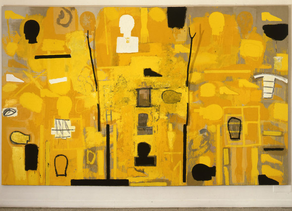 Mimmo Paladino, Senza titolo, 2006 olio su tela, 310 x 500 cm