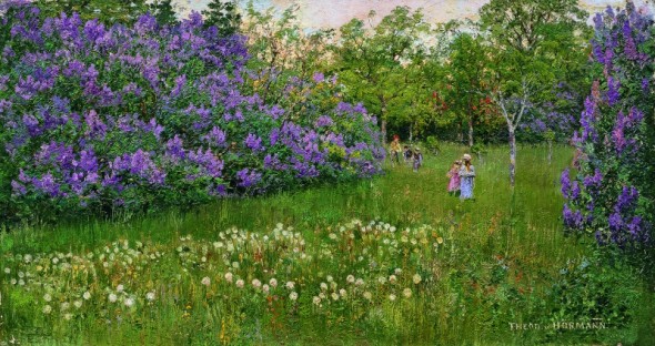  THEODOR VON HÖRMANN, Blooming Garden in Znojmo | c. 1893 © Leopold, Private Collection