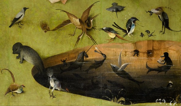 Dettaglio creature , The_Garden of Earthly Delights- Bosch