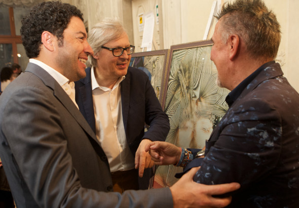 Salvo Nugnes, Vittorio Sgarbi e Alviero Martini - Pro Biennale