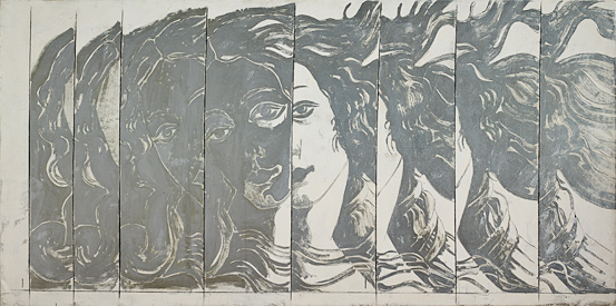 Giosetta Fioroni, Particolare della nascita di venere, 1965