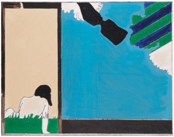 Tano Festa  (1938 – 1988) Senza titolo , 1965 Tecnica mista su tela 72 x 92 cm