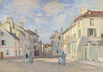 Lot 20 Claude Monet (1840-1926) L’Ancienne rue de la Chaussée, Argenteuil signed 'Claude Monet' (lower right) oil on canvas 18 1/4 x 25 7/8 in. (46.3 x 65.7 cm.) Painted in 1872 Estimate: £4,500,000 - 6,500,000  