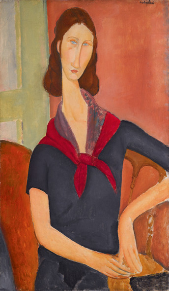 AMEDEO MODIGLIANI Jeanne HÃ©buterne (au foulard), 1919 Oil on canvas