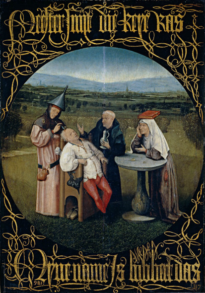 Bosch, Estrazione della pietra della follia, Museo del Prado, Madrid