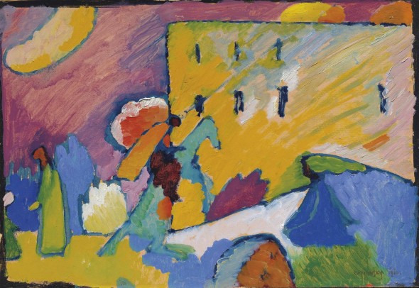 W.Kandinsky, Studie zu improvisation 3,1910.
