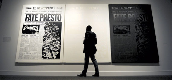 A. Warhol, Fate presto, Caserta, Palazzo Reale, Collezione Terrae Motus.