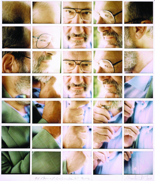 10.Maurizio Galimberti Prof. Umberto Eco 2002 cm 36x42 Mosaico Polaroid edizione unica Collezione privata 