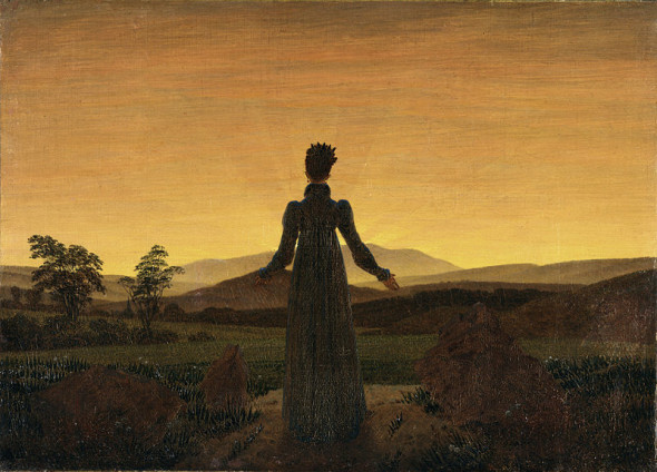 C.D. Friedrich, Donna al tramonto del sole, 1818
