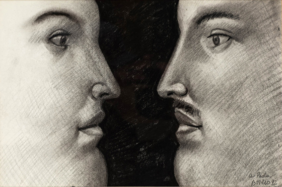 Fernando Botero, Figure (1992), matita su carta, 45x30 cm
