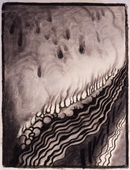 Georgia O'Keeffe, No 9 Special, 1915, carboncino su carta