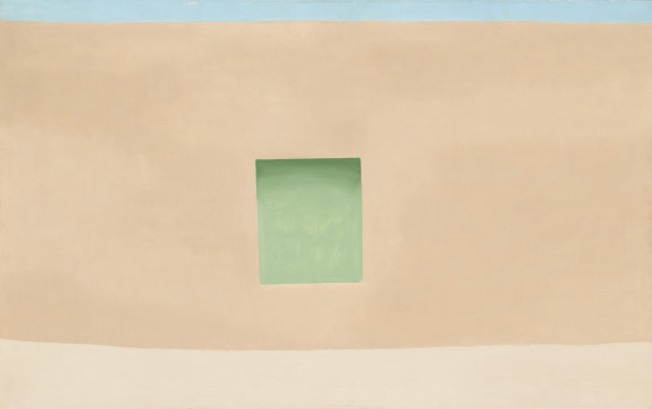Georgia O'Keeffe, Wall with Green Door, 1953, olio su tela