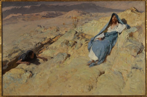 Morelli domenico, Cristo tentato , 1885 ca, olio su tela, cm 79x118,5[2]