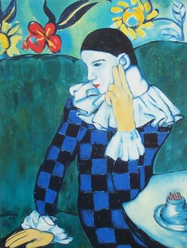 Pablo Picasso, Arlecchino pensoso, 1901, Metropolitan Museum of Art, New York
