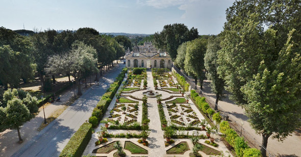 Restauro del giardino della Tramontana, Galleria Borghese