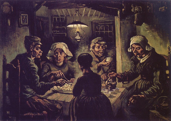 V.Van Gogh, I mangiatori di patate, 1885