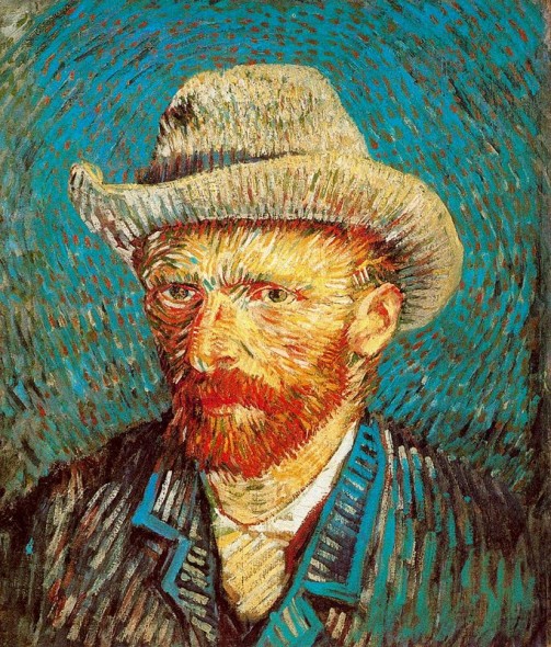 V.Van Gogh, Autoritratto con cappello di feltro grigio