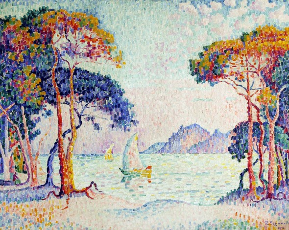 Paul Signac. Juan-les-Pins. Soir, 1914 Olio su tela, 73 x 92 cm. Collezione privata Fotografia: Maurice Aeschimann 