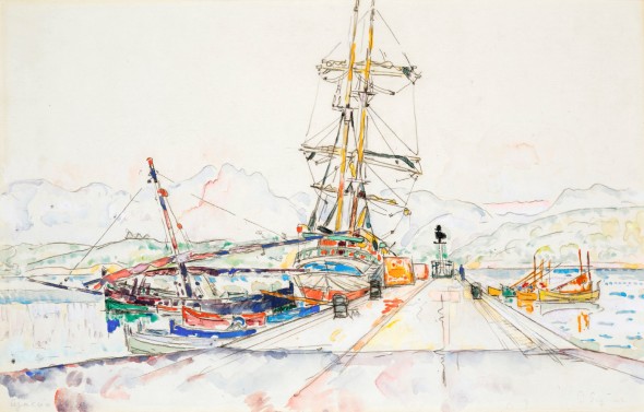 Paul Signac. Ajaccio, 26 maggio 1935 Acquerello, 27,6 x 42,5 cm. Collezione privata Fotografia: Maurice Aeschimann 