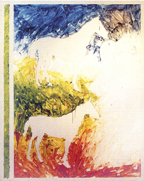 Mario Schifano, Senza titolo, 1979-1980, smalto su tela, 190x160 cm