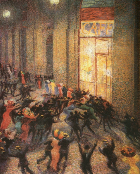 Umberto Boccioni, La rissa, 1910
