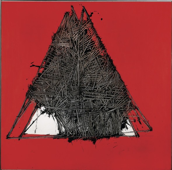 SCANAVINO - Geometria (Geometry), 1971, Oil on board, 150 x 150 cm