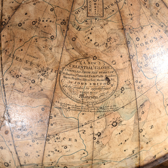 Coppia di globi celeste e terrestre, John Smith, Londra € 6.000 – 7.000 in asta da Cambi