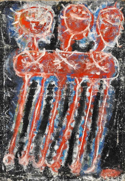Jan Křížek, Senza titolo, 1957. Olio su tela. Dimensioni: 91x64 cm. Valutata fra € 1.350 e € 1.600. Venduta per € 78.000. Foto: © Bruun Rasmussen Auctioneers.
