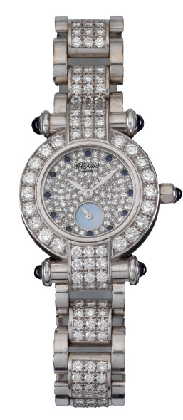 Chopard Imperiale orologio/bracciale da donna con brillanti e zaffiri, stima € 15.000 - 20.000