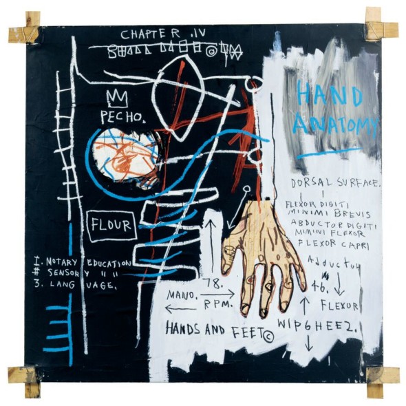 Jean-Michel Basquiat Senza titolo (Hand Anatomy), 1982 MUDEC Milano Mugrabi Collection