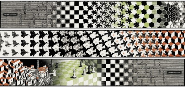 Escher, Metamorphose II (1939)