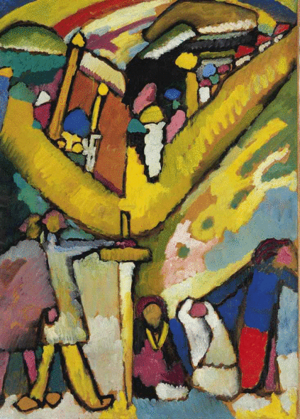 Wassily Kandinsky (1866-1944)  Studie für Improvisation 8  oil on card mounted on canvas  38 5/8 x 27½ in. (98 x 70 cm.)  Painted in 1909  Price Realised   USD 23,042,500 Estimate USD 20,000,000 - USD 30,000,000 Impressionist and Modern Art Evening Sale 7 November 2012, New York, Rockefeller Plaza
