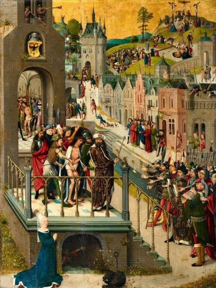 Lotto 1004 Scuola Fiamminga, 1490/1500 Passione di Cristo Olio su tavola,  93 x 70 cm Aggiudicato per: EUR 322.000,-