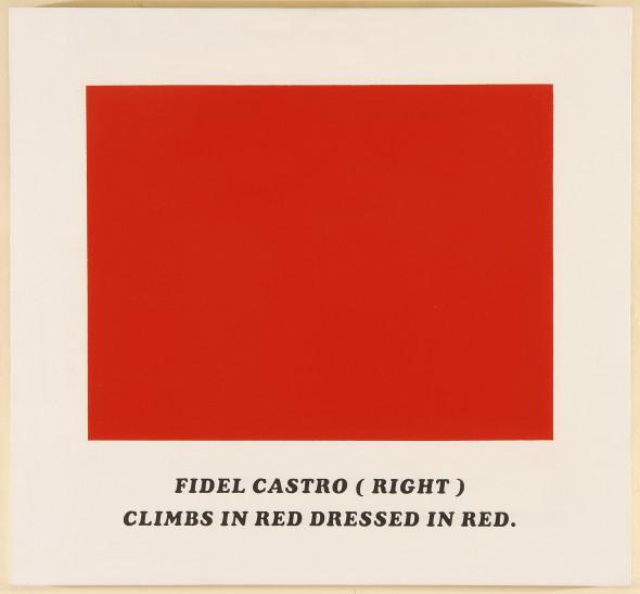 E.Isgrò, Fidel Castro, Climbs, 1975