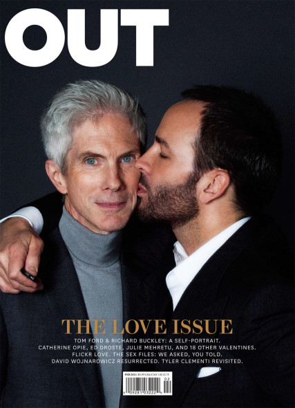 Tom Ford & Richard Buckley sulla copertina di Out, febbraio 2011
