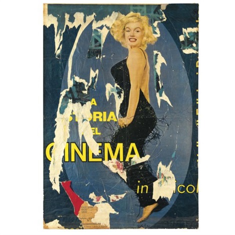 Mimmo Rotella La storia del cinema 1964 top price