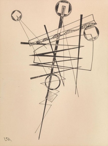 Wassily Kandinsky  SENZA TITOLO, un inchiostro su carta avorio eseguito nel 1937, firmato e datato, è stato aggiudicato in sala dopo una vivacissima battaglia con un telefono alla cifra di 90.000 euro, a fronte di una stima di 25.000.