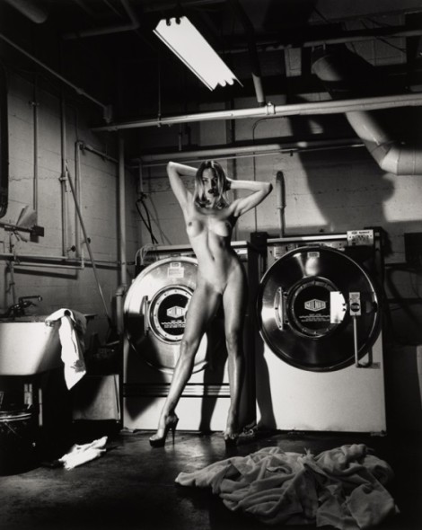 Helmut Newton, ‘Domestic Nude III: In the Laundry Room at the Château Marmont Hollywood’, 1992 (est. £40,000-60,000)