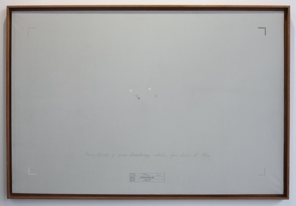 Shusaku Arakawa, The n°6, 1969, olio su tela, cm. 122 x 183,  Foto Courtesy Bruno Bani OSART Gallery Milano Arte Fiera Bologna 2017