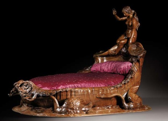 An exceptional carved mahogany bed, second half 19th-century (est. £500,000-800,000)
