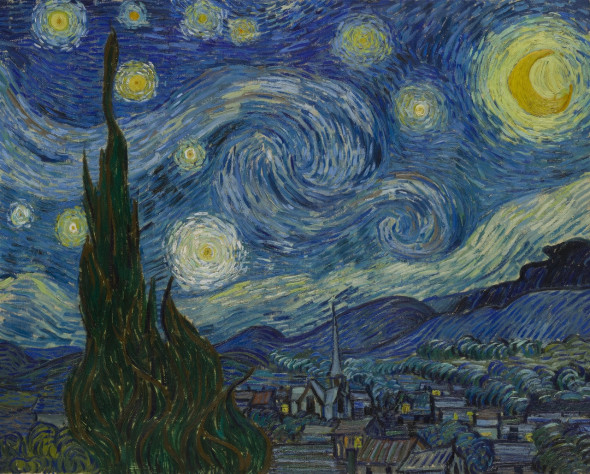 Vincent van Gogh Notte stellata, Saint Rémy, June 1889