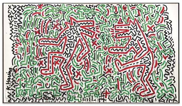 Keith Haring Dancing Dogs top price